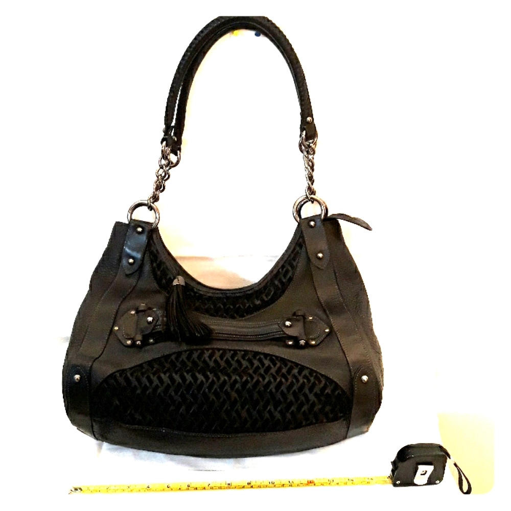 Zac Posen Black Italian leather shoulder bag!